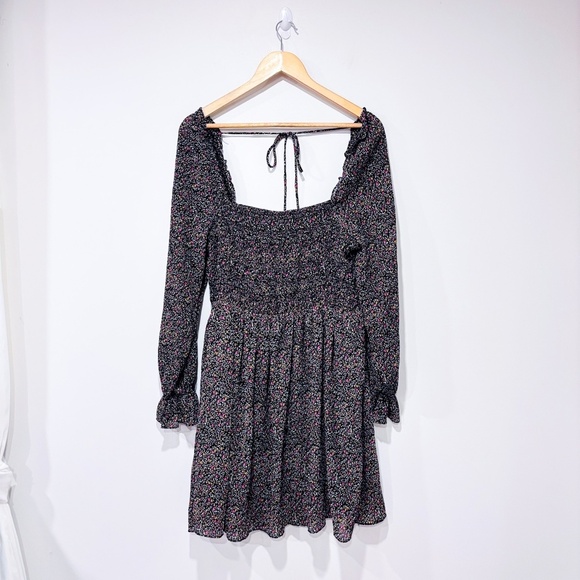 DEX Black floral long-sleeve dress | Romantic everyday piece | X-Large * - Picture 1 of 7